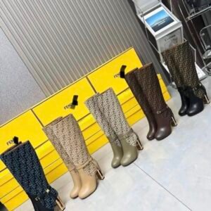 Monogram Knee-High Heeled Boots