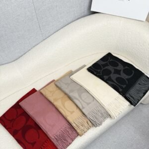 Signature Print Fringed Scarf