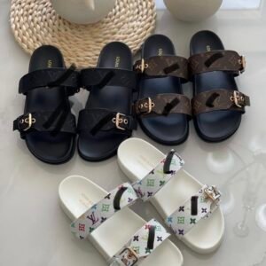 Double Strap Buckle Sliders
